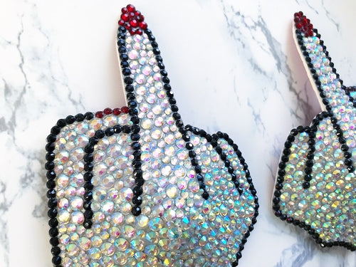 Middle Finger Nipple Pasties or Tassels