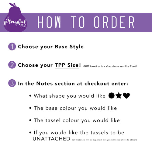 DIY Nipple Tassels | Base Only