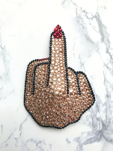 Middle Finger Nipple Pasties or Tassels