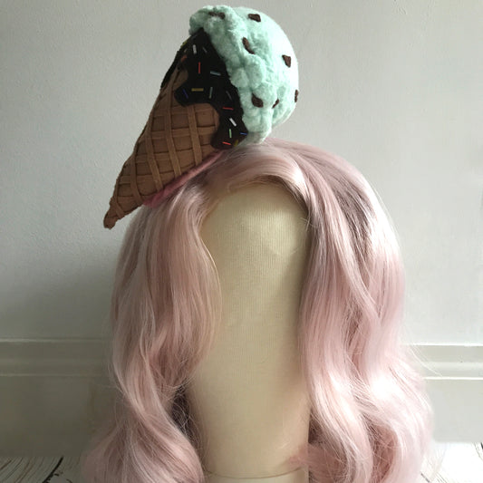 Ice Cream Cone Headpiece, handmade by The Playful Pear — view 2