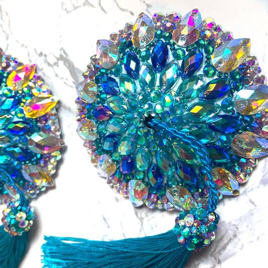 Crystal Collection Nipple Tassels & Pasties, handmade by The Playful Pear — view 2