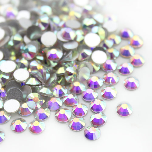 Crystal A/B KRAFTY KOKONUT® Grade-A Flat-Back Glass Rhinestones Size: ss6 - ss20