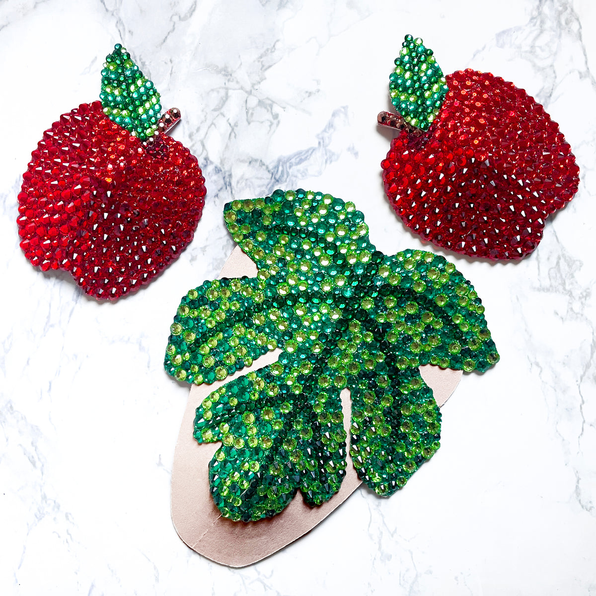 Apple Pasties or Tassels, handmade by The Playful Pear — view 2