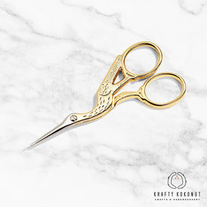 Janome® Gold Stork Embroidery Scissors