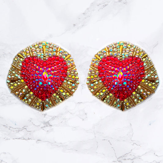Golden Cupid Nipple Pasties & Tassels, handmade by The Playful Pear