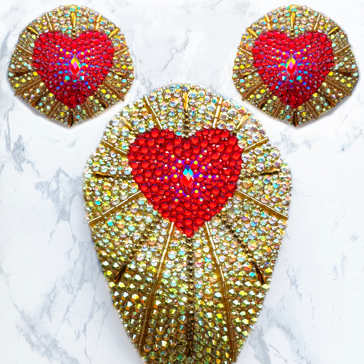 Golden Cupid Merkin Set, handmade by The Playful Pear