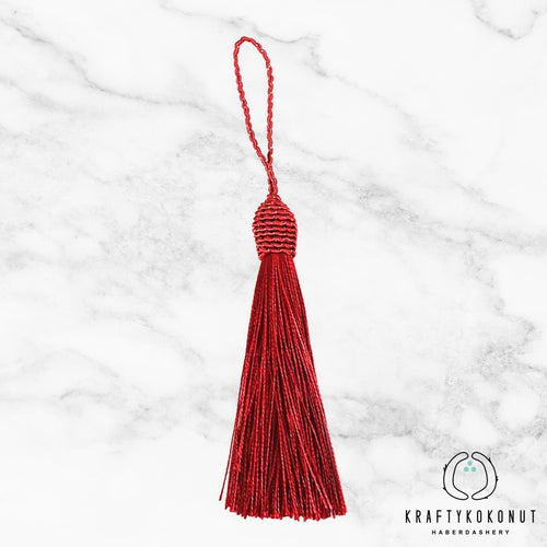 Dark Red Tassels - 2pcs