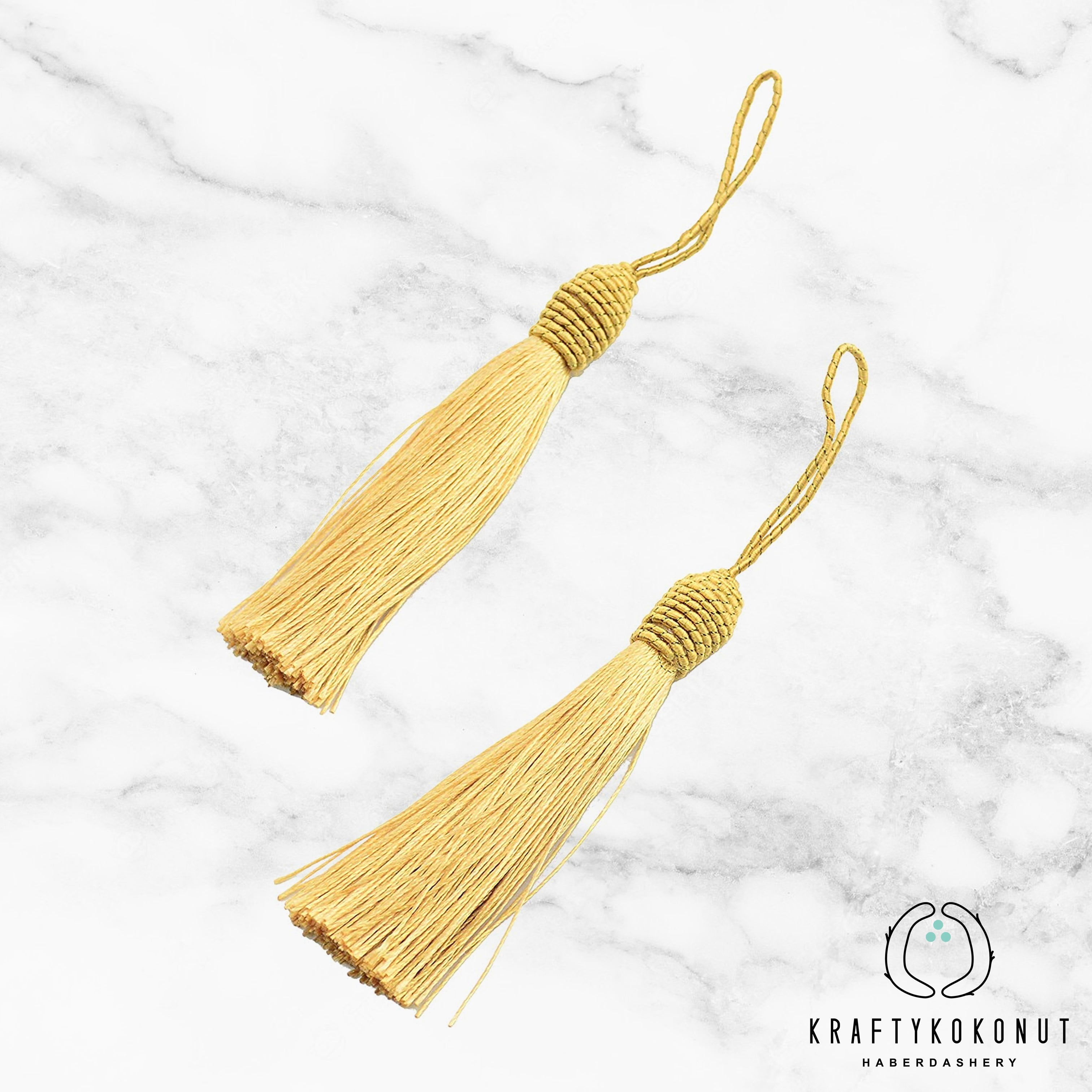 Gold Tassels - 2pcs