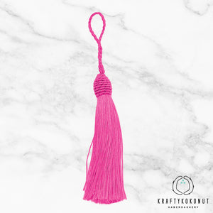 Hot Pink Tassels - 2pcs