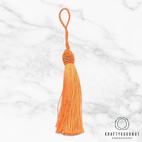 Orange Tassels - 2pcs