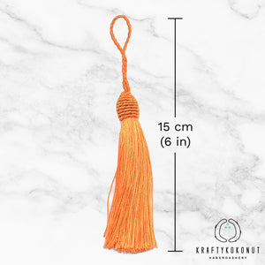 Orange Tassels - 2pcs