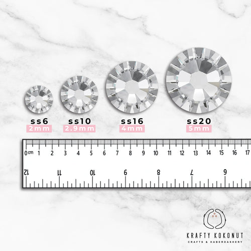 Krafty Kokonut® Rose Grade-A Glass Rhinestones