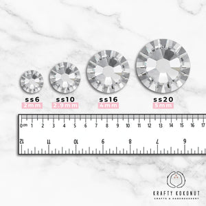 Krafty Kokonut® Light Rose Grade-A Glass Rhinestones