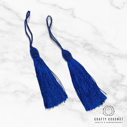 Royal Blue Tassels - 2pcs