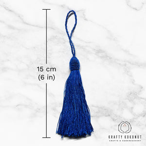 Royal Blue Tassels - 2pcs