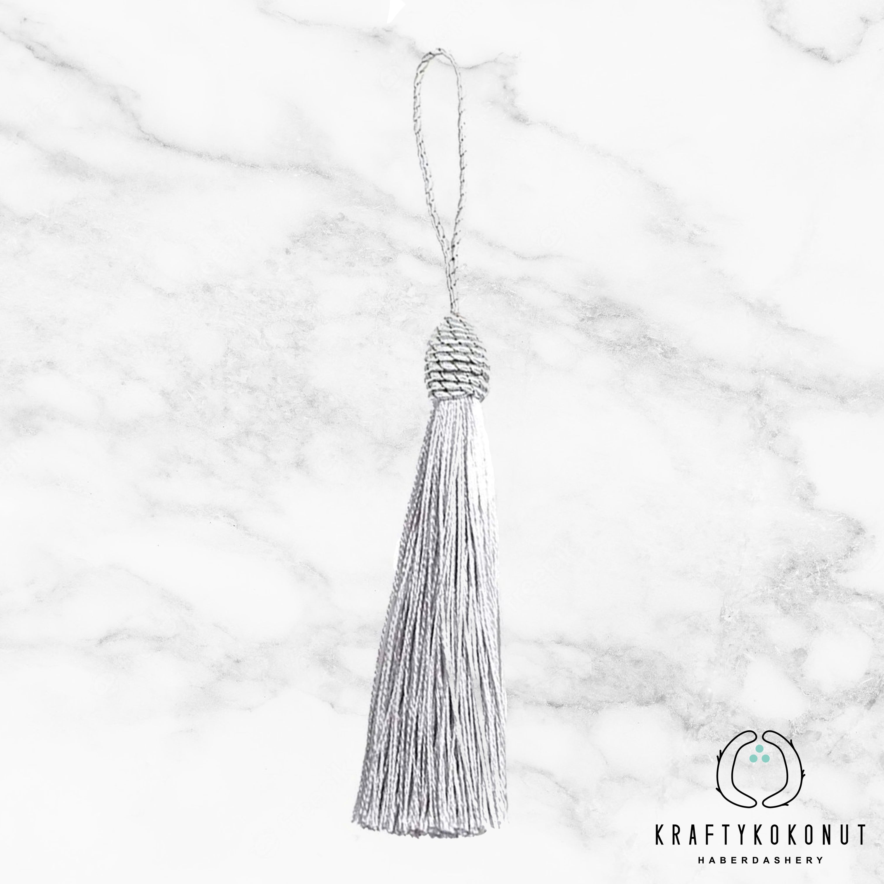 Silver Tassels - 2pcs