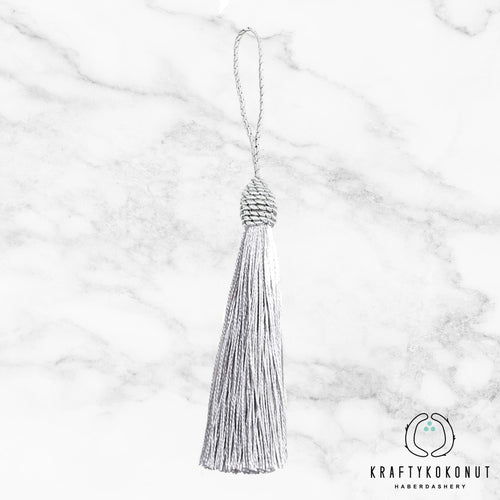 Silver Tassels - 2pcs