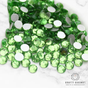 Krafty Kokonut® Apple Green Grade-A Glass Rhinestones