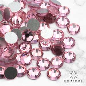 Krafty Kokonut® Light Rose Grade-A Glass Rhinestones