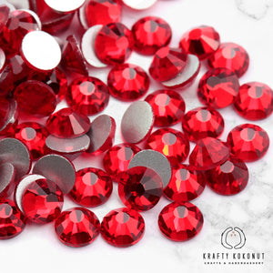 Krafty Kokonut® Light Siam Grade-A Glass Rhinestones