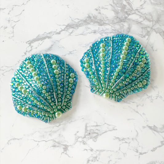 Mermaid Cove Seashell Pasties or Tassels, handmade by The Playful Pear