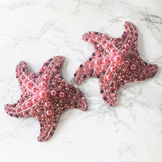 Pink Coral Starfish Pasties or Tassels, handmade by The Playful Pear