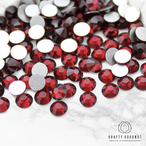 Krafty Kokonut® Siam Grade-A Glass Rhinestones