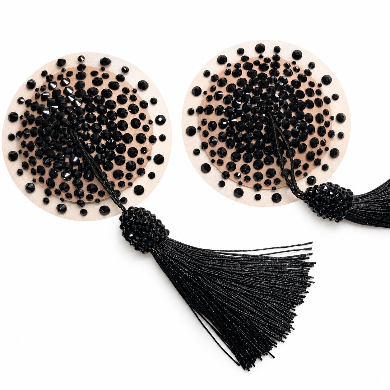 Size S - Illusion Tassels - Vanilla & Black