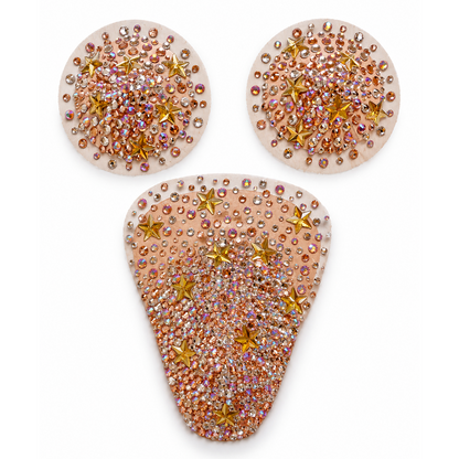 Starry Night Illusion Pasties & Merkin Set