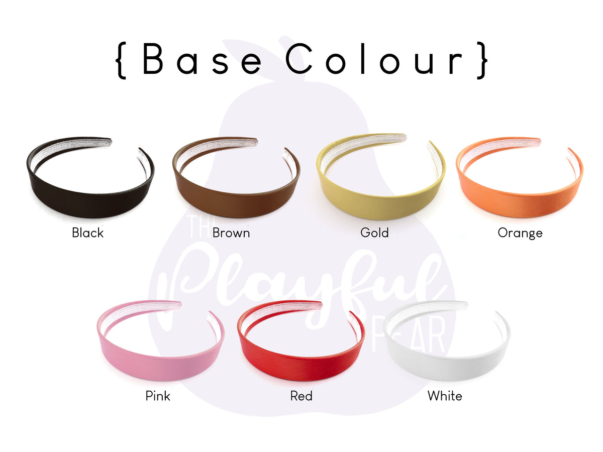 Base colour options available for Birthday Cake Candle Headpiece