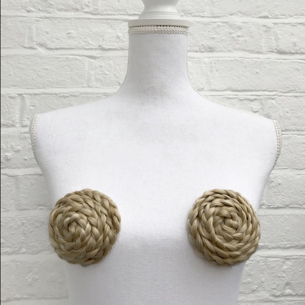 Viking Braid Nipple Pasties, handmade by The Playful Pear