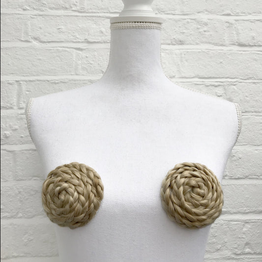 Viking Braid Nipple Pasties, handmade by The Playful Pear