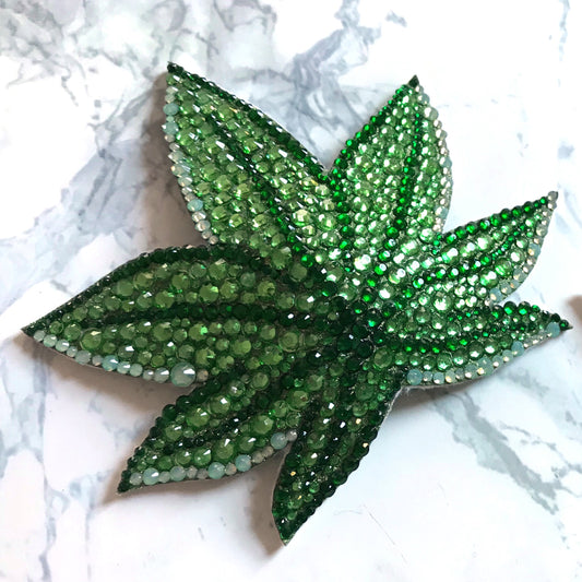 Cannabis Leaf Nipple Pasties or Tassles, handmade by The Playful Pear — view 2