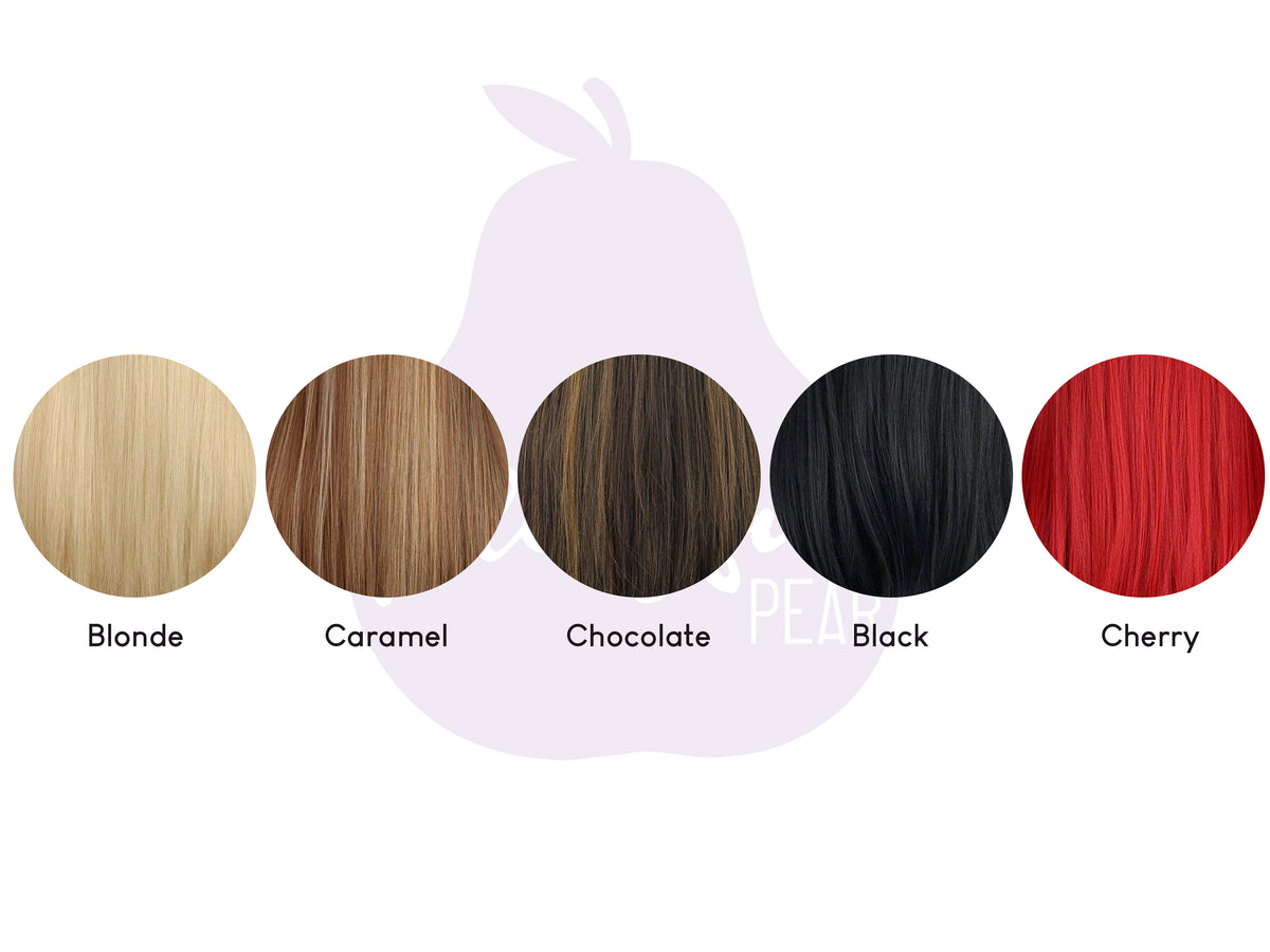 Rhinestone colour swatch chart showing the colours available for Viking Braid Nipple Pasties