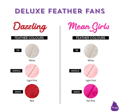 Deluxe XL Ostrich Feather Fans, handmade by The Playful Pear — view 5