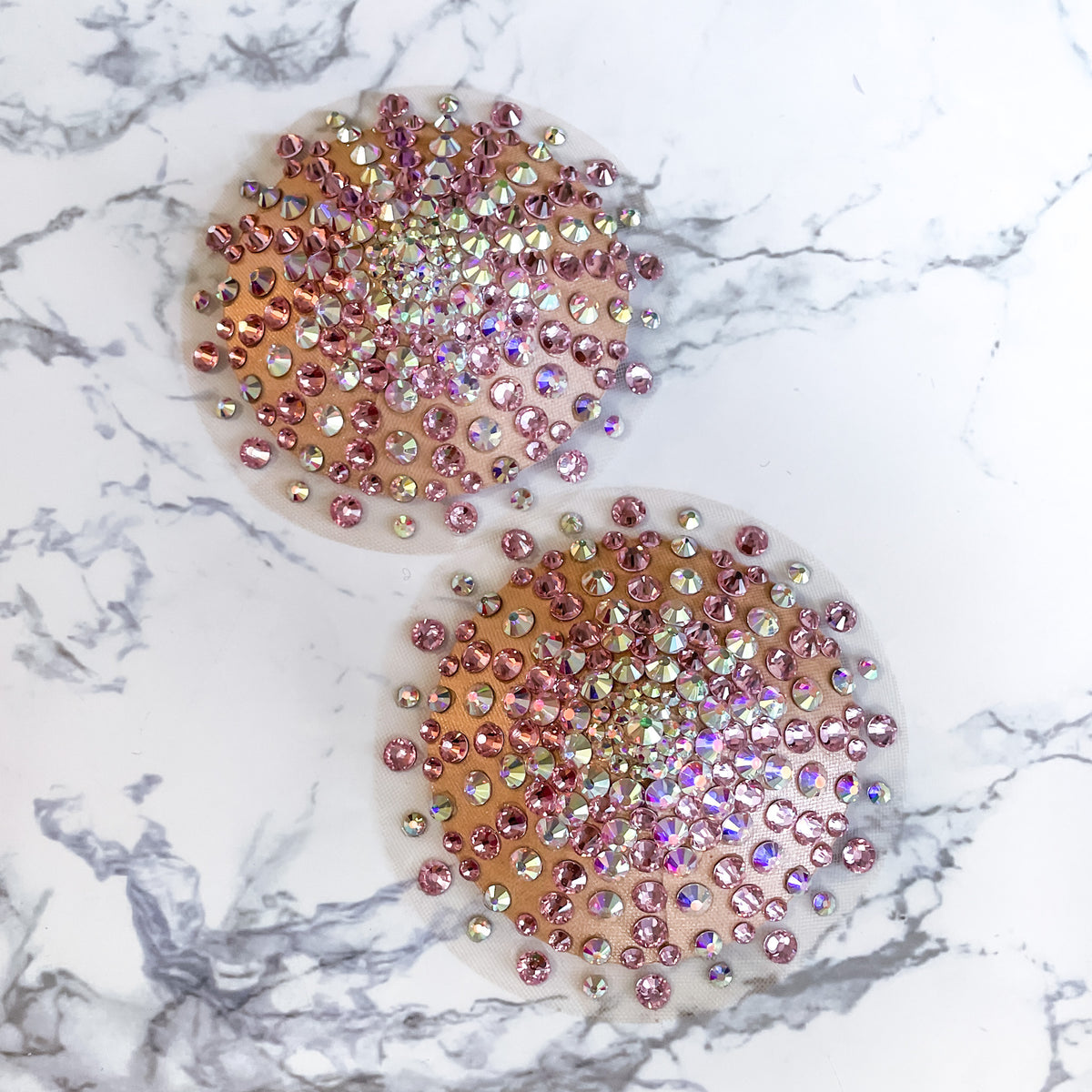 Goddess Illusion Burlesque Pasties, handmade by The Playful Pear — view 2