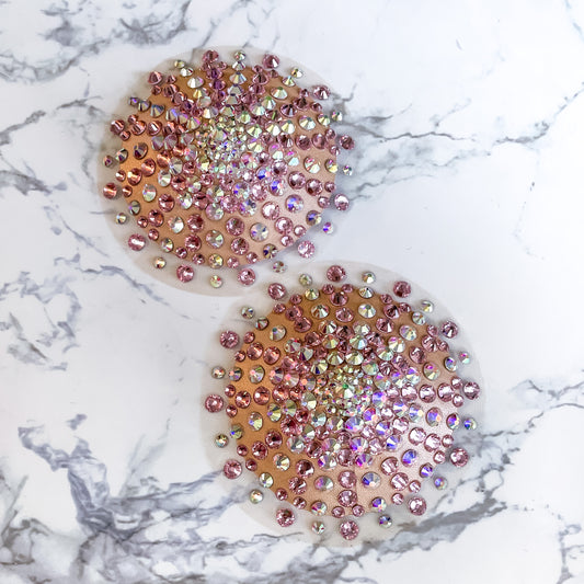 Goddess Illusion Burlesque Pasties, handmade by The Playful Pear — view 2