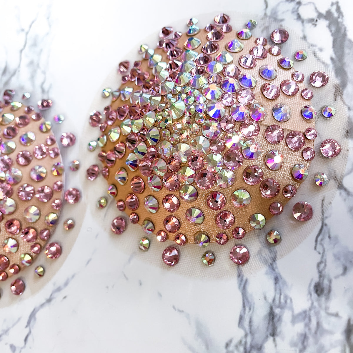 Two Tone Illusion Pasties, handmade by The Playful Pear — view 3