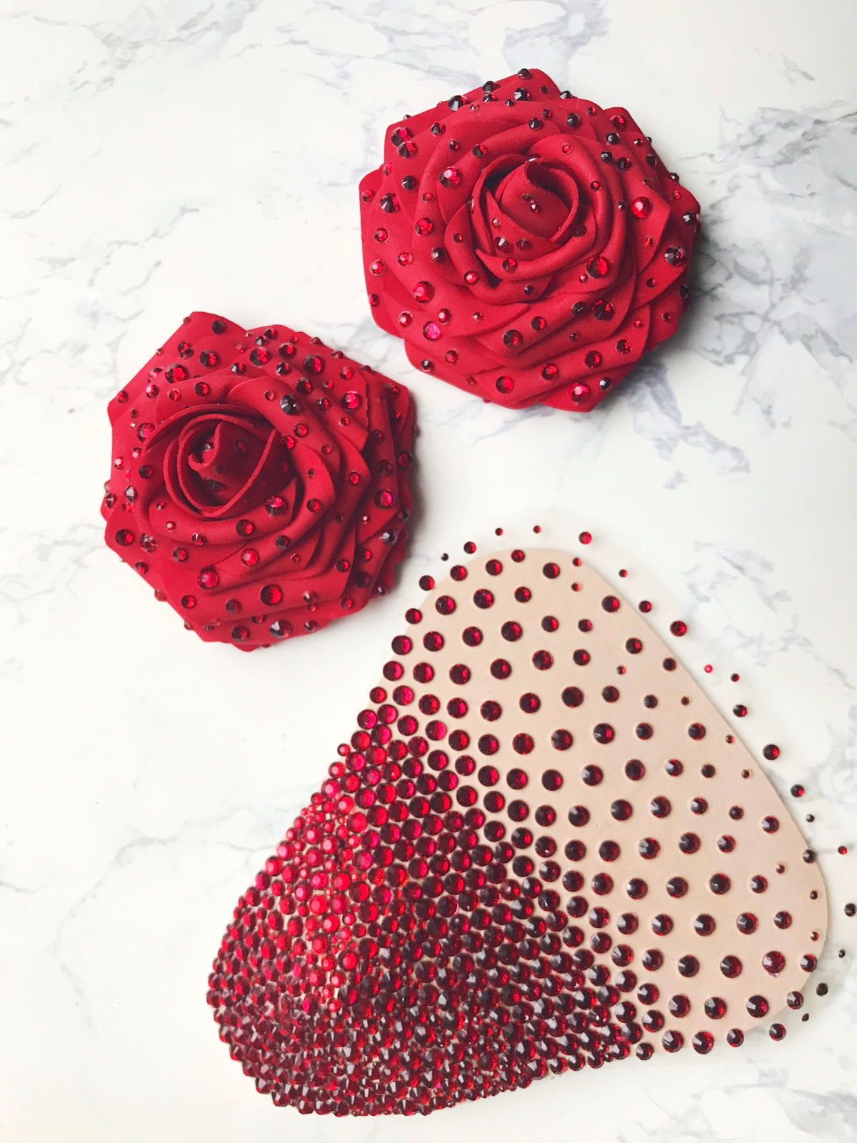 Ethereal Rose Nipple Pasties, handmade by The Playful Pear — view 5