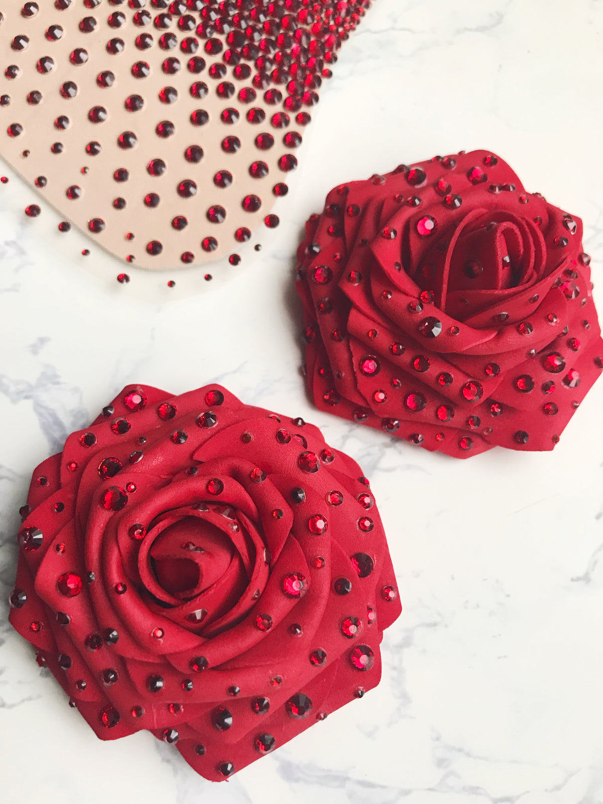 Ethereal Rose Nipple Pasties, handmade by The Playful Pear — view 6