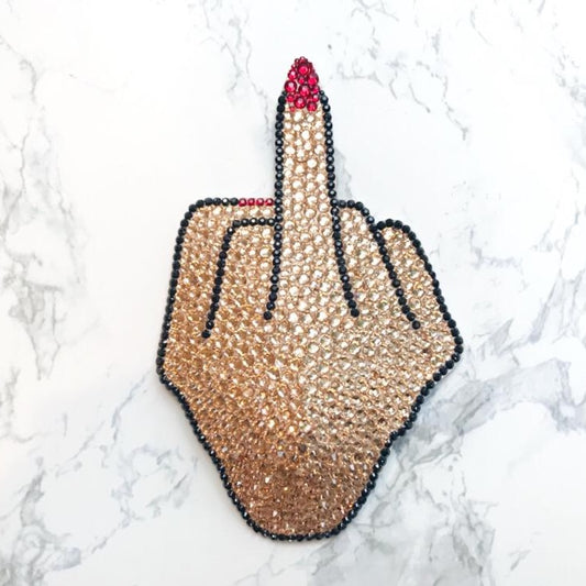 Middle Finger Merkin, handmade by The Playful Pear