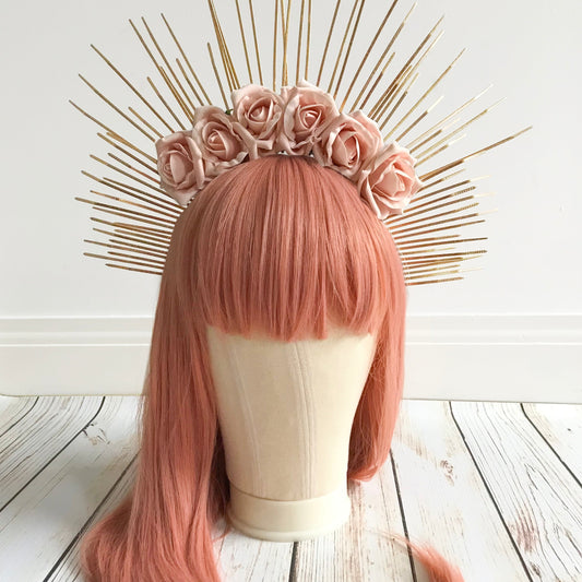 Ethereal Rose Crown, handmade by The Playful Pear