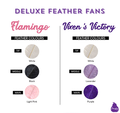 Deluxe XL Ostrich Feather Fans, handmade by The Playful Pear — view 6