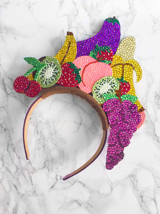 Sparkling Fruit Crown, handmade by The Playful Pear — view 2