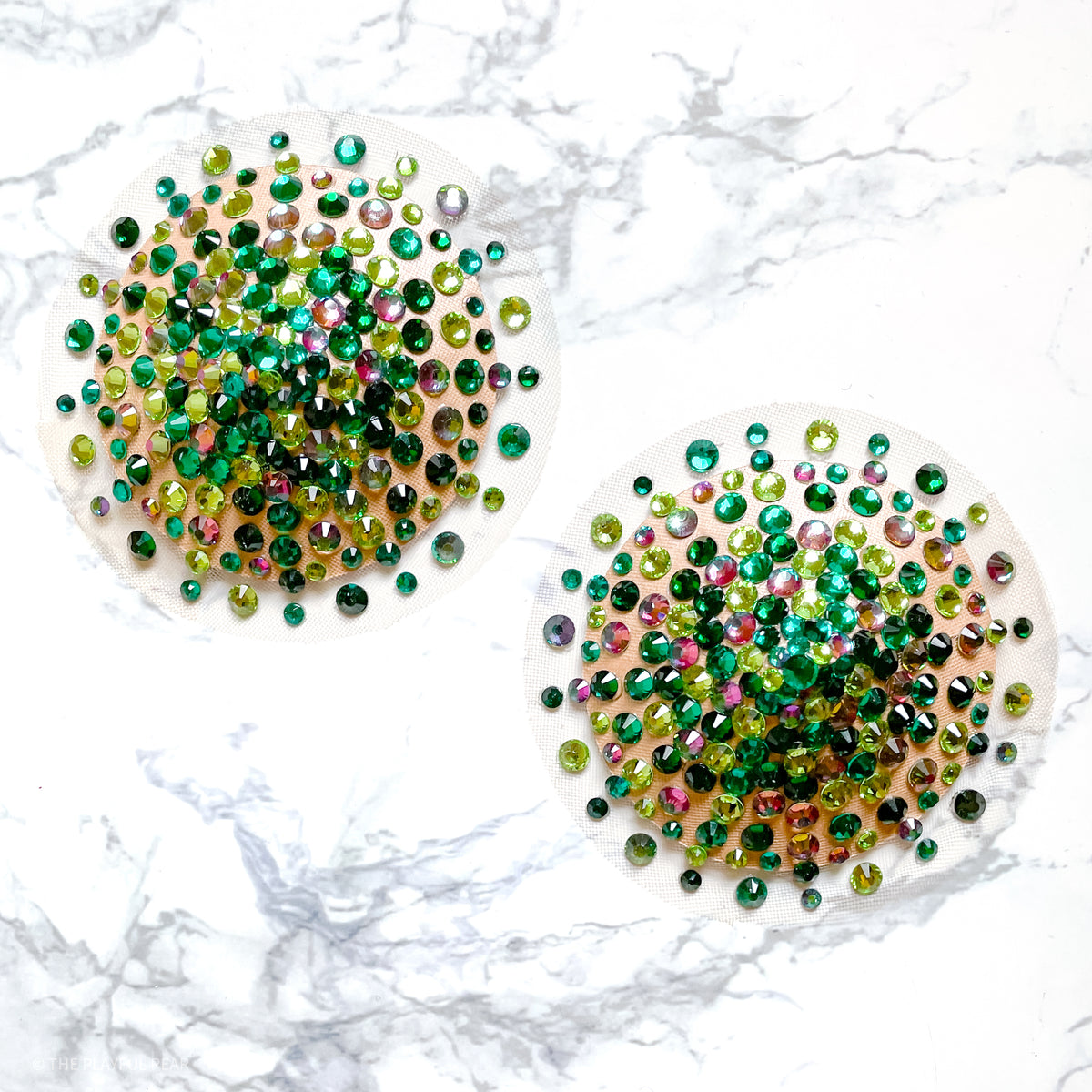 Goddess Illusion Burlesque Pasties, handmade by The Playful Pear