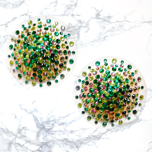 Goddess Illusion Burlesque Pasties, handmade by The Playful Pear