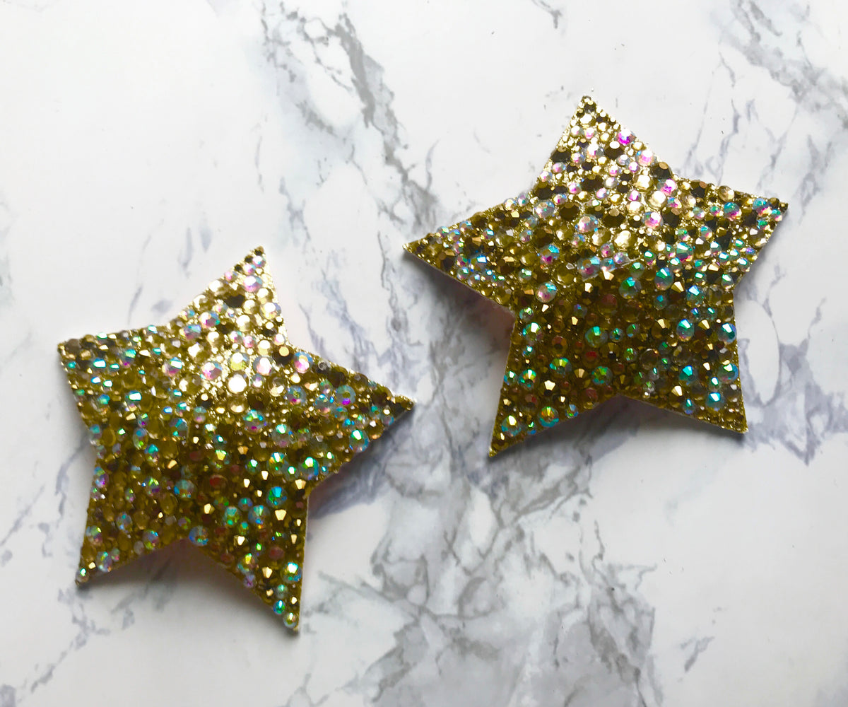 Star Nipple Pasties or Tassels, handmade by The Playful Pear — view 5