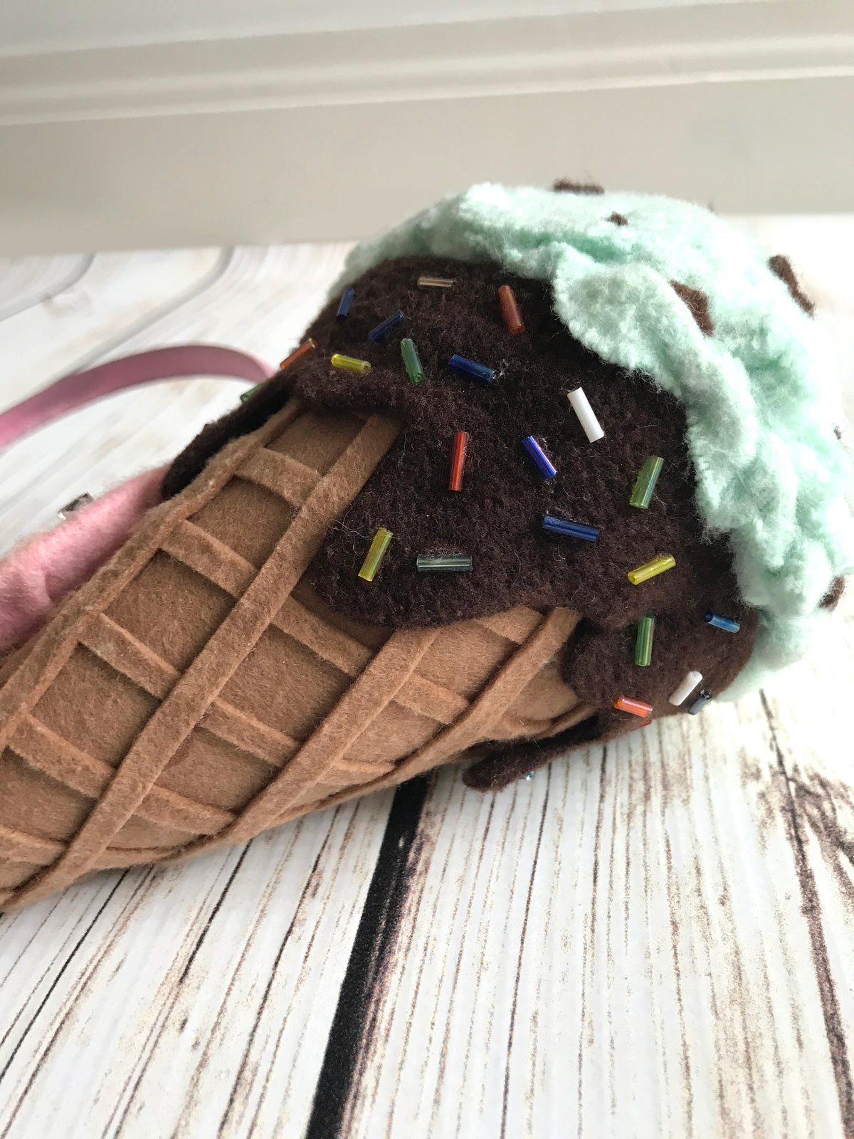 Ice Cream Cone Headpiece, handmade by The Playful Pear — view 5