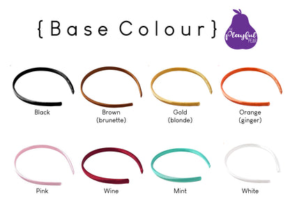 Base colour options available for Ice Cream Cone Headpiece