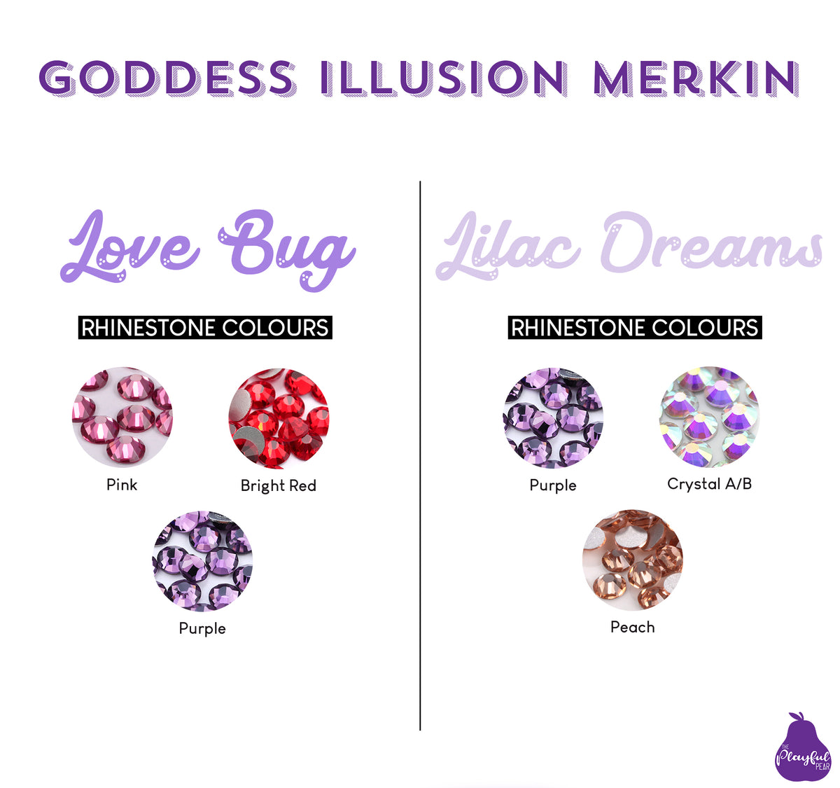Goddess Illusion Burlesque Merkin, handmade by The Playful Pear — view 4